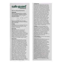 The side of a Safe-Guard® Paste product box with product and safety descriptions.