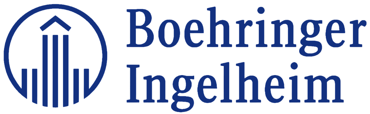 Blue and white Boehringer Ingelheim logo