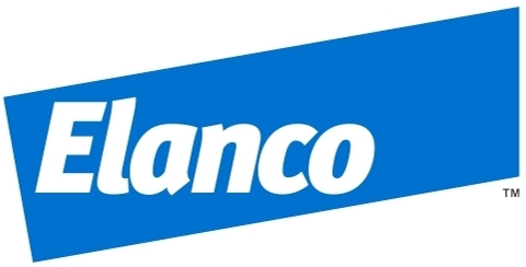 Blue and white Elanco logo